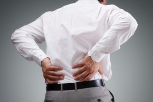 man with lower back pain